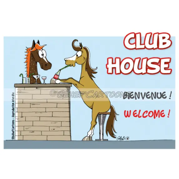 Humorous plaque club house Fr8Man
