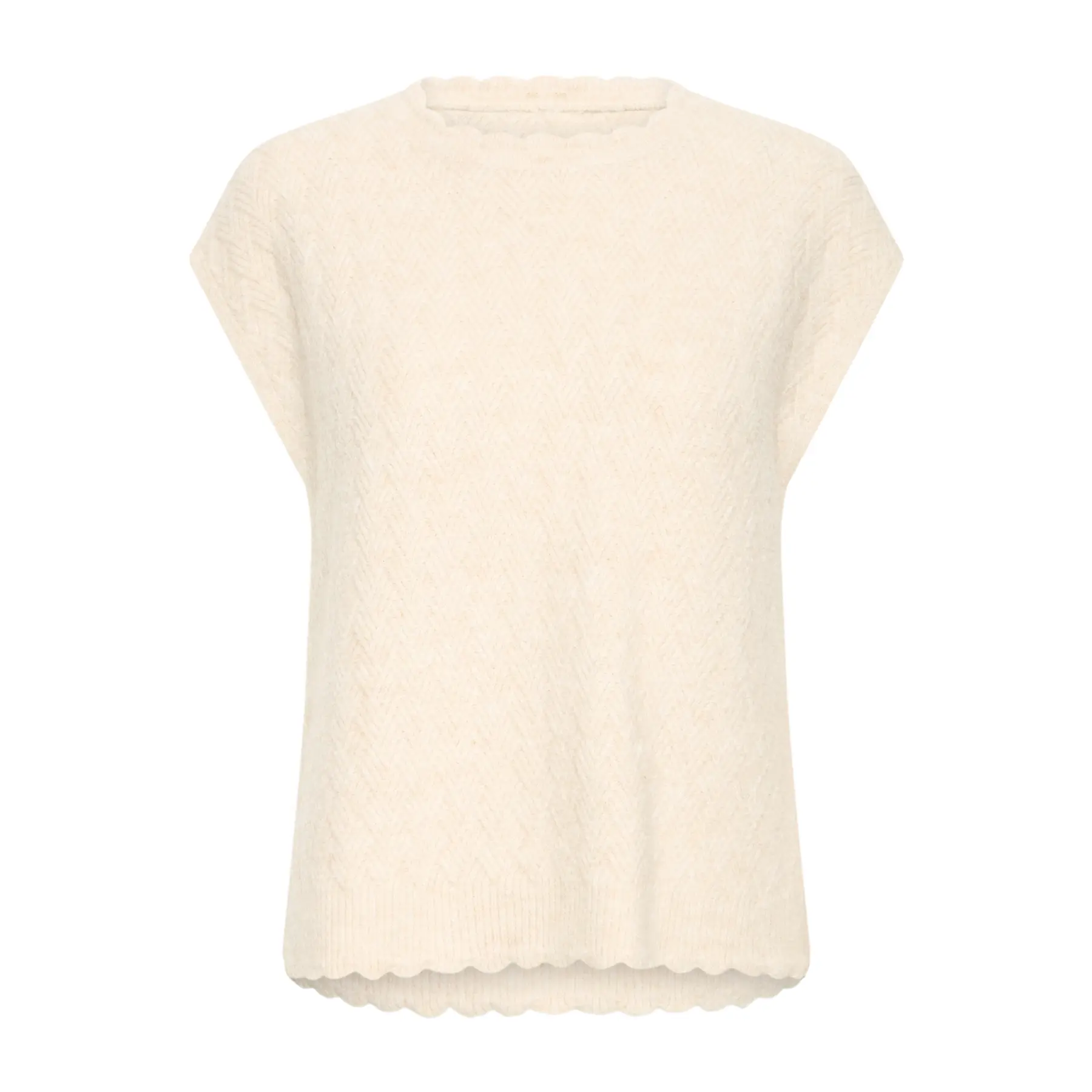 Pullover mit kurzen Ärmeln, Damen fransa Frnetty