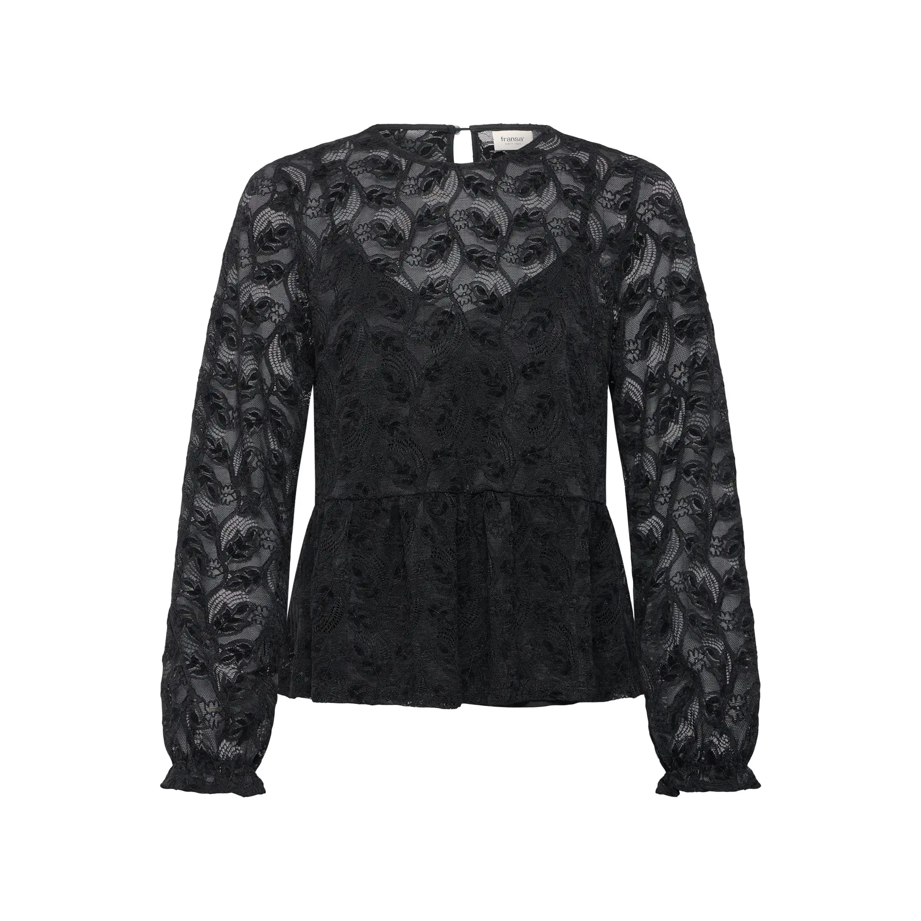 Blouse manches longues coupe décontractée femme fransa Vivianne Bl 1