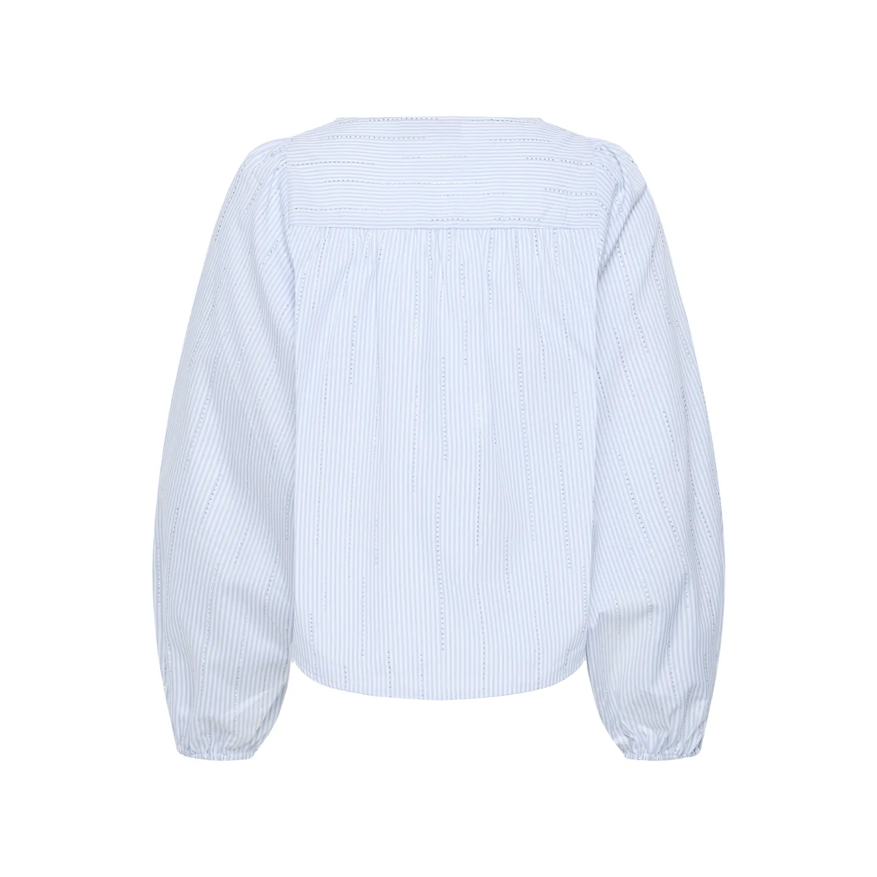 Fransa Women's Bleu Long Sleeve Blouse For Myra Bl 1