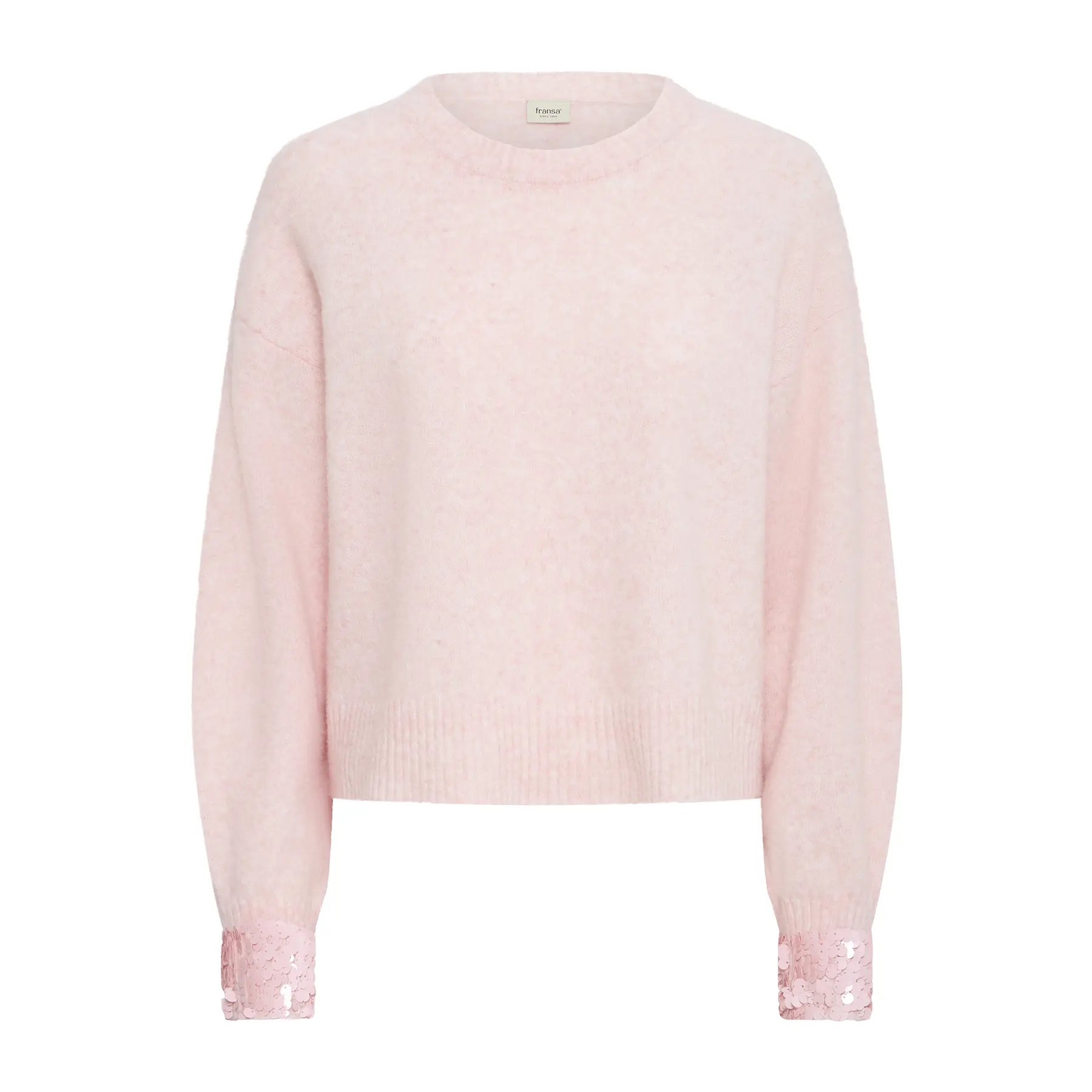Pullover mit Rundhalsausschnitt Damen fransa Gabby Pu 2