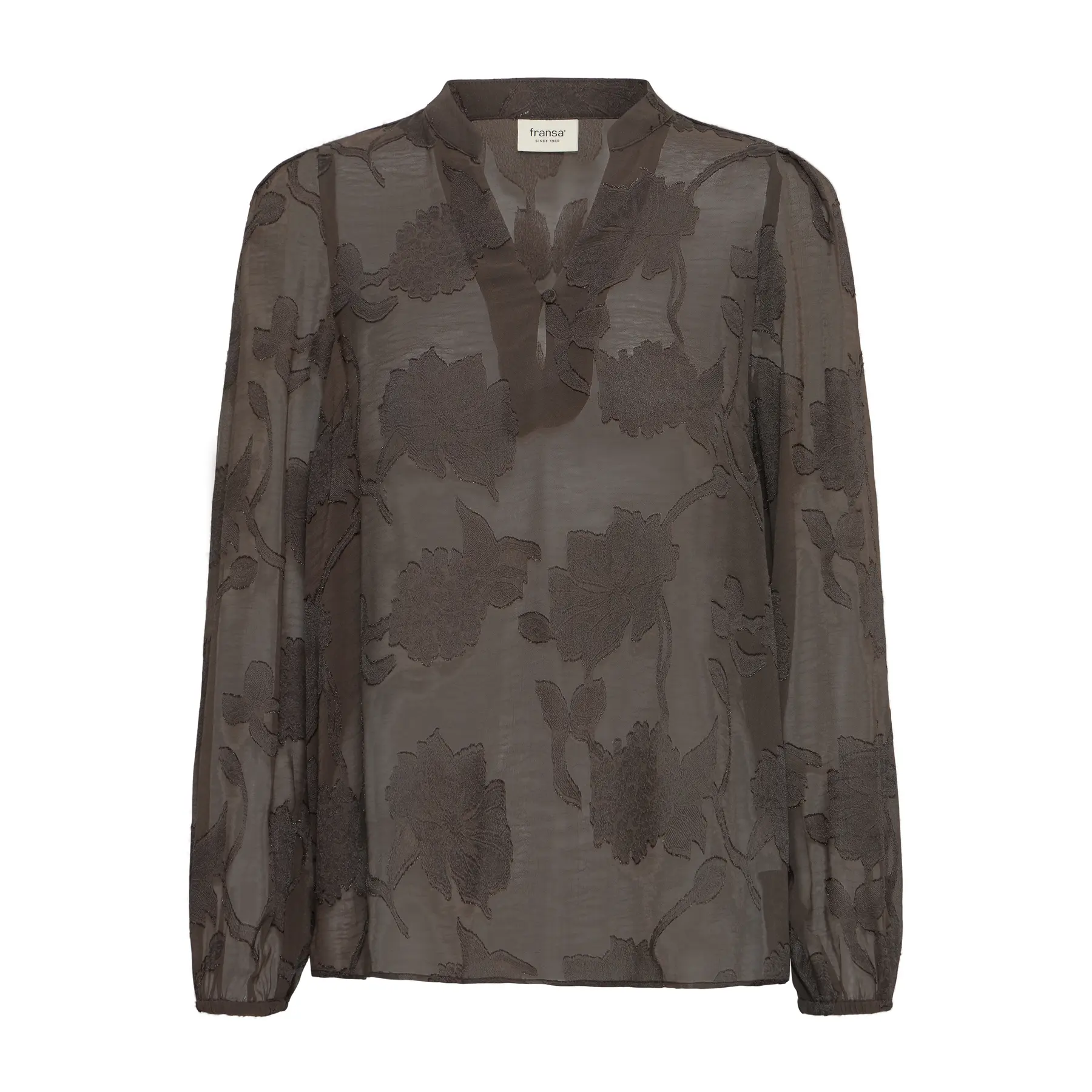 Langärmelige Bluse, Damen fransa Frlyla