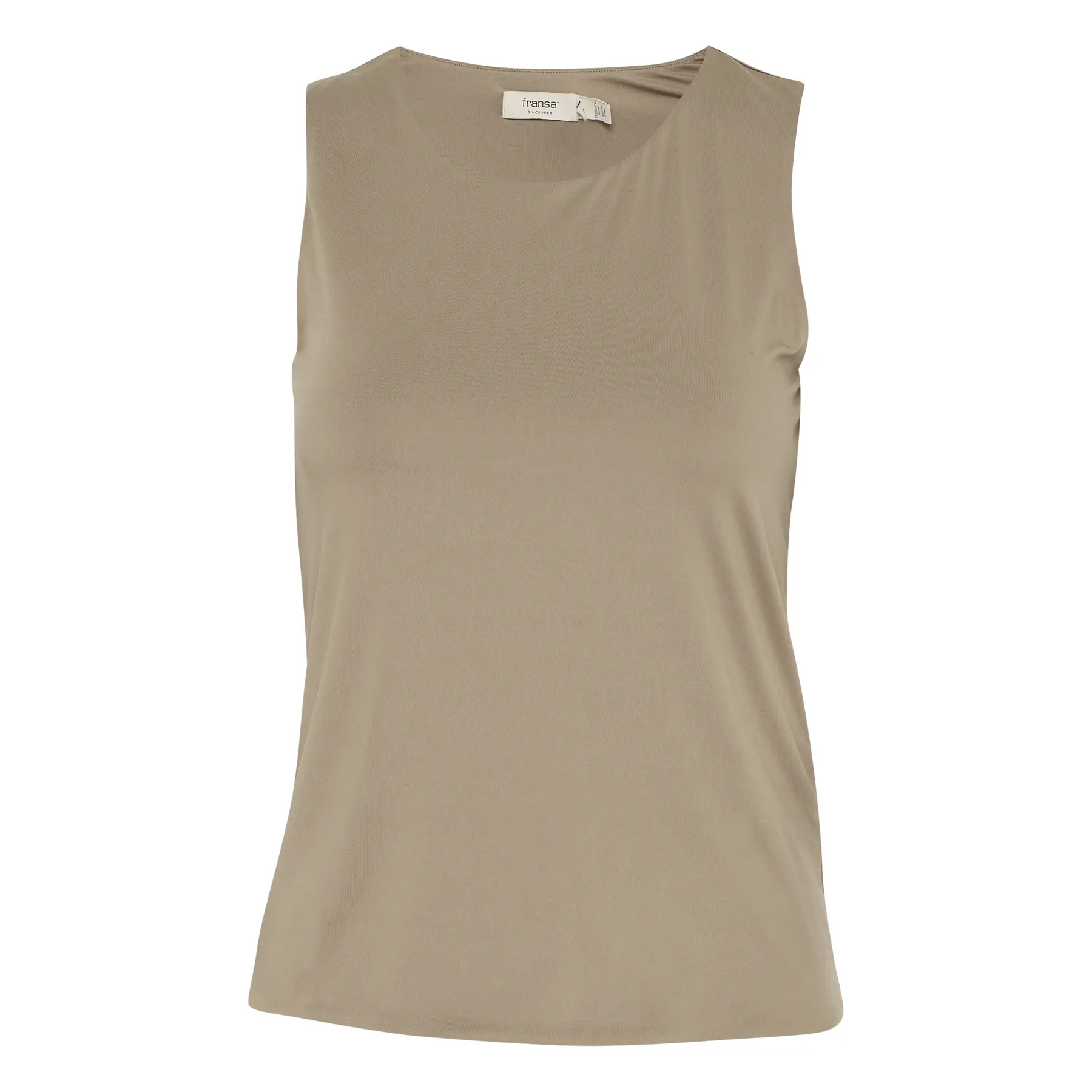 Fransa Women's Brown Tank Top Ara 1