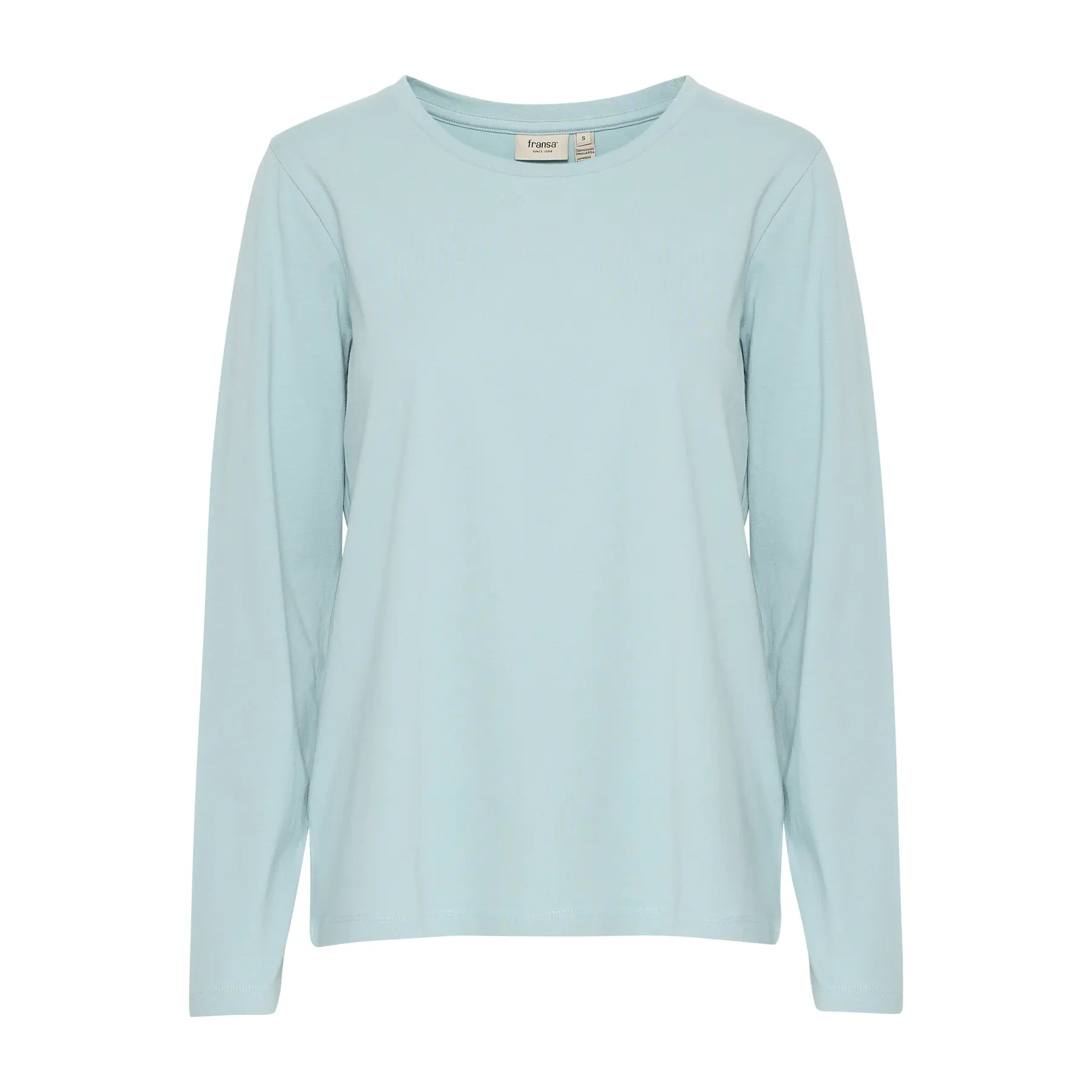 Fransa Women's Green Long Sleeve T-Shirt Zashoulder 5