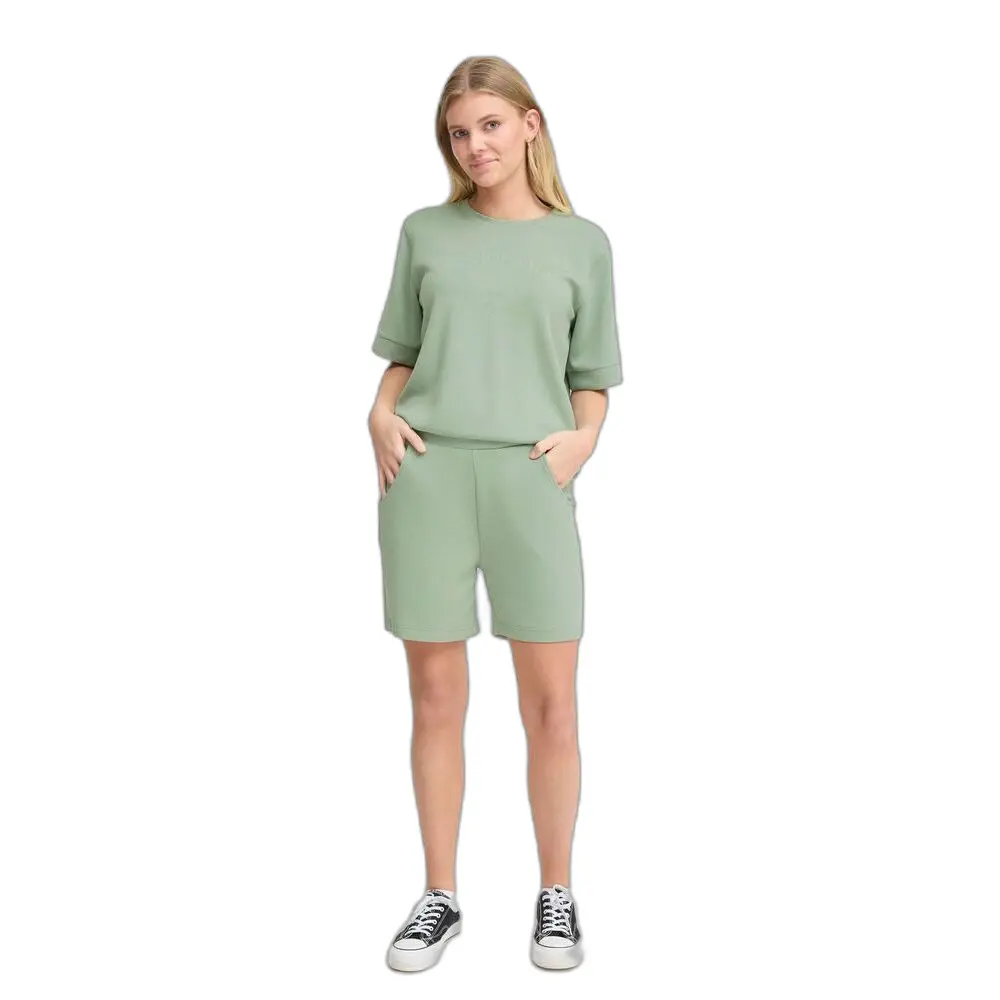 Fransa Women's Green Shorts Aurora 1