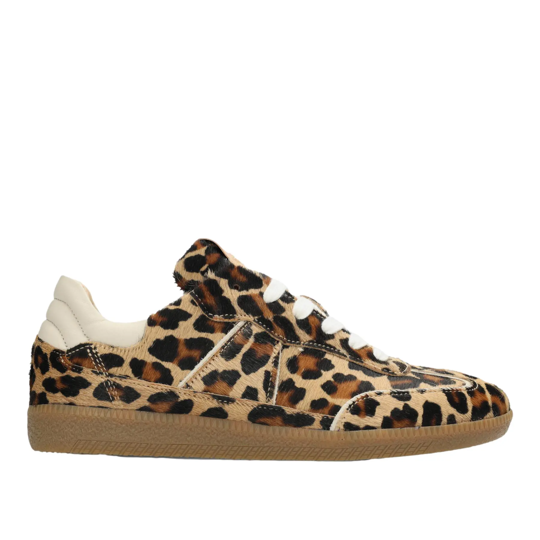 Leopard-Look Leder Sneakers für Damen Fred de la Bretoniere Pearl Ami