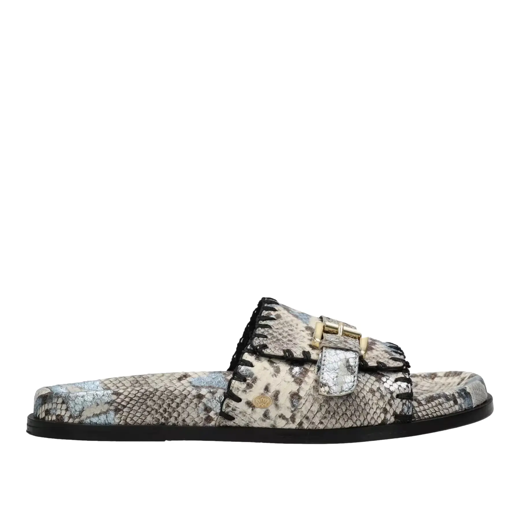 Mules in pelle stampa pitone donna  Ebby Elena
