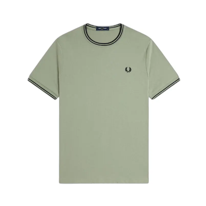 T-shirt a doppio profilo a contrasto Fred Perry