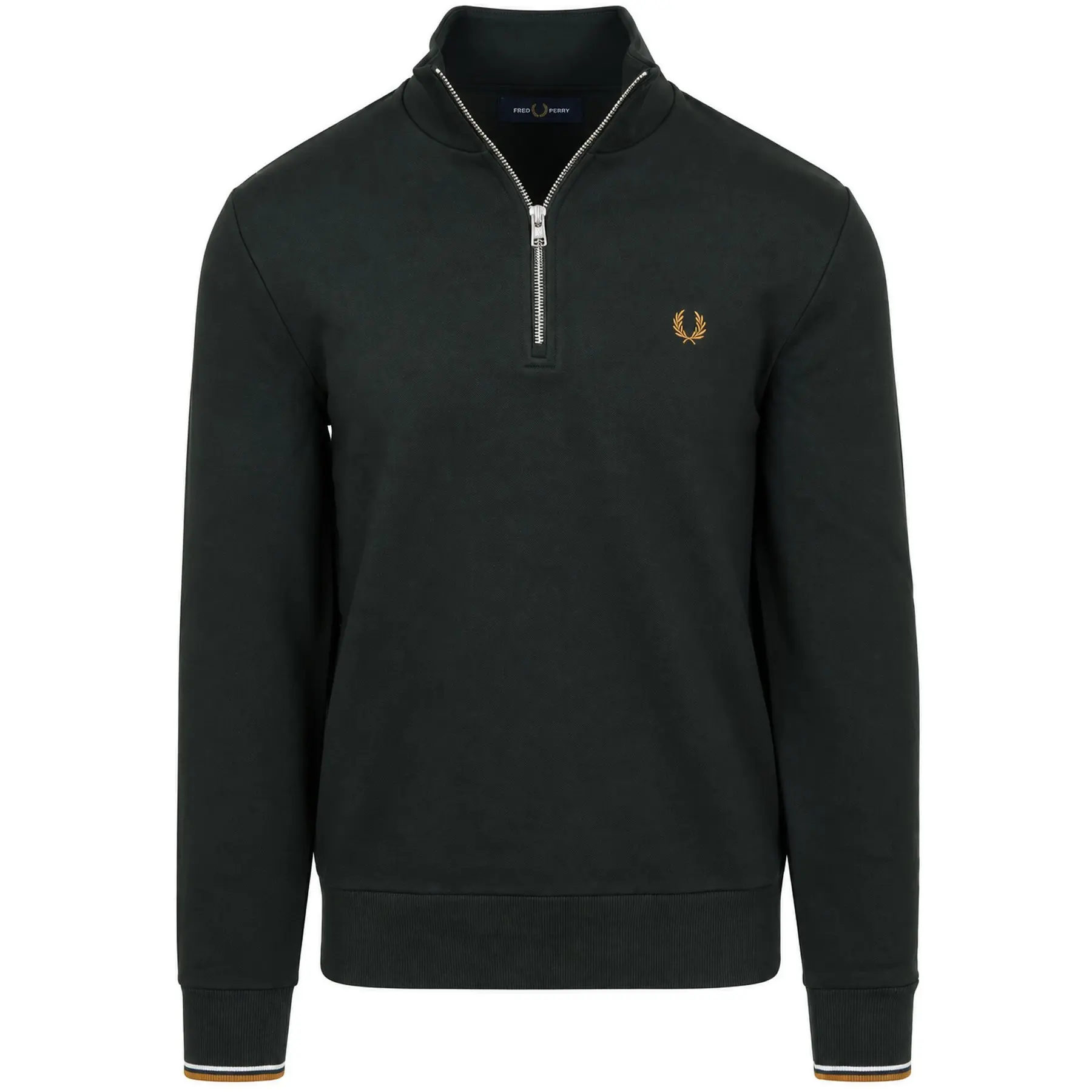 Fred Perry Vert Sweatshirt 1/2 Zip