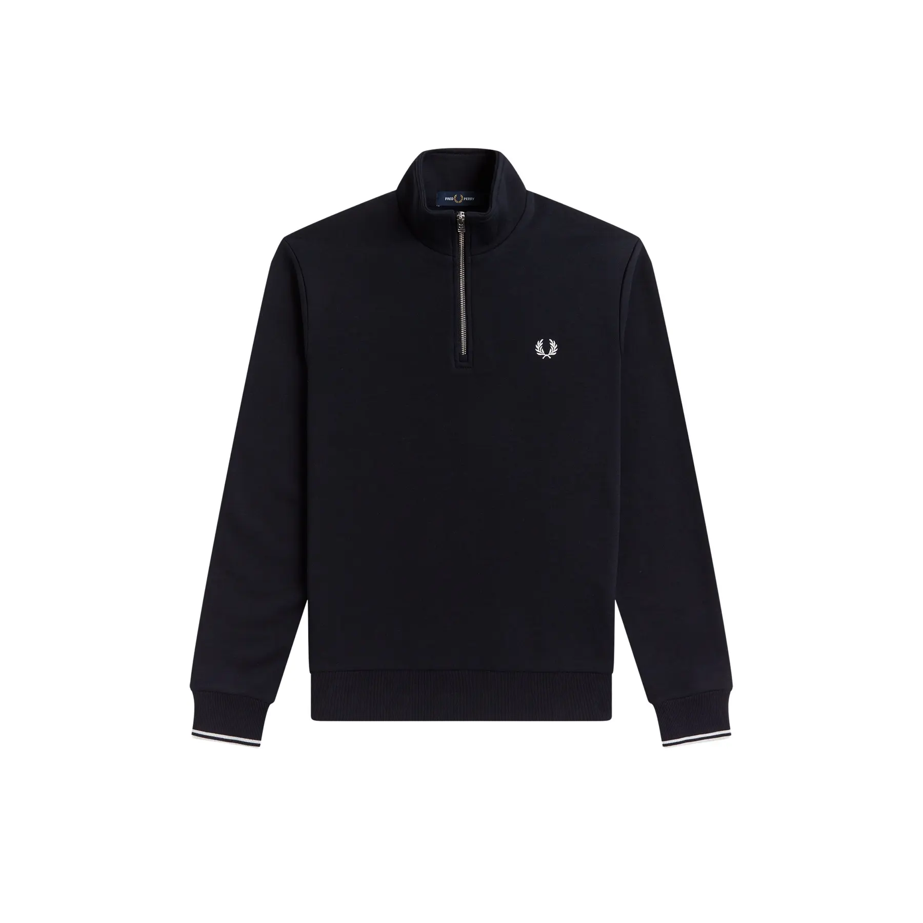 Felpa con chiusura a mezza zip Fred Perry
