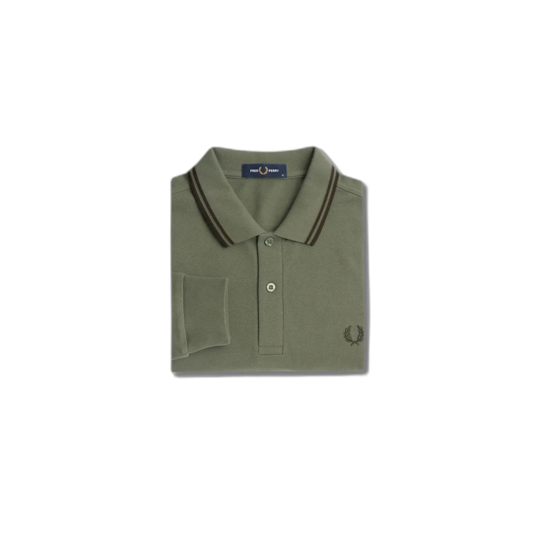 Fred Perry - Twin Tipped Langarm-Polohemd - Tops - Herren - Grün - S - Bild 3