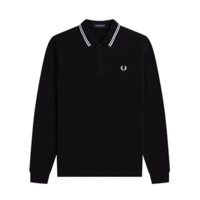 Polo doppiopetto a maniche lunghe