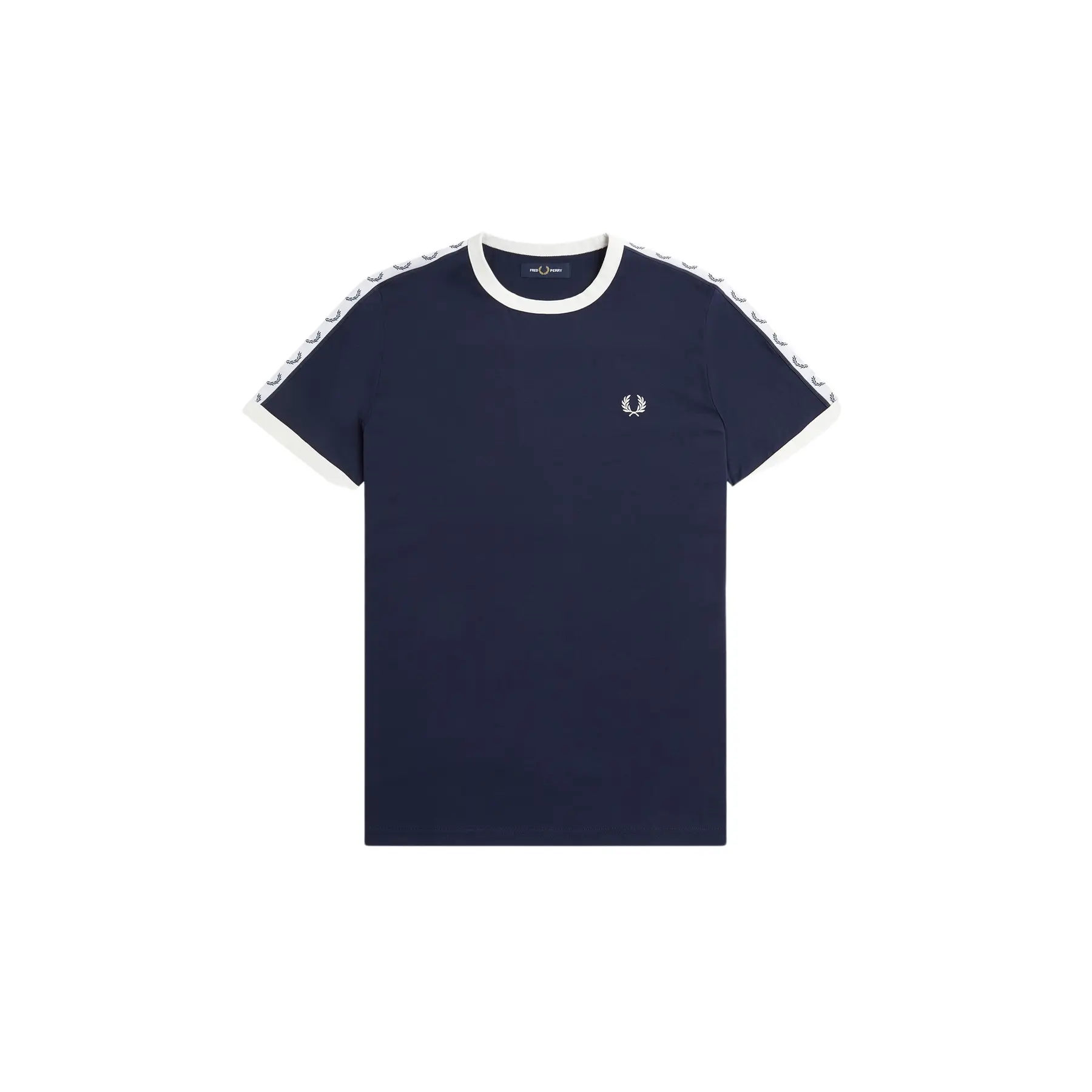 T-shirt con finiture a contrasto e strisce Fred Perry