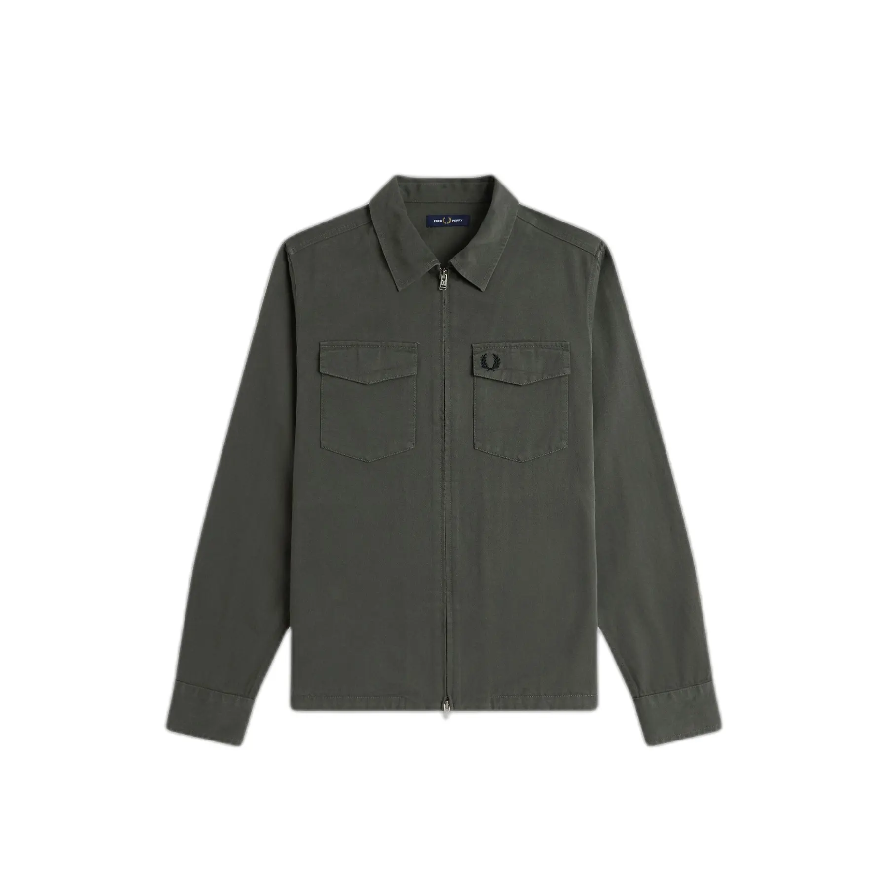 Camicia overshirt in serge con zip Fred Perry