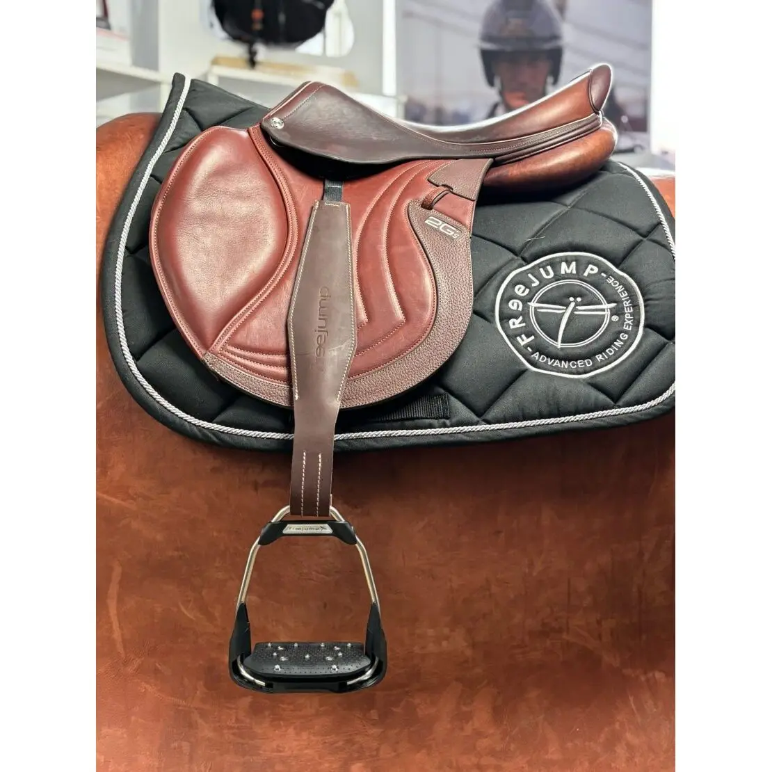 Cinghie per selle in cuoio Freejump 40 mm