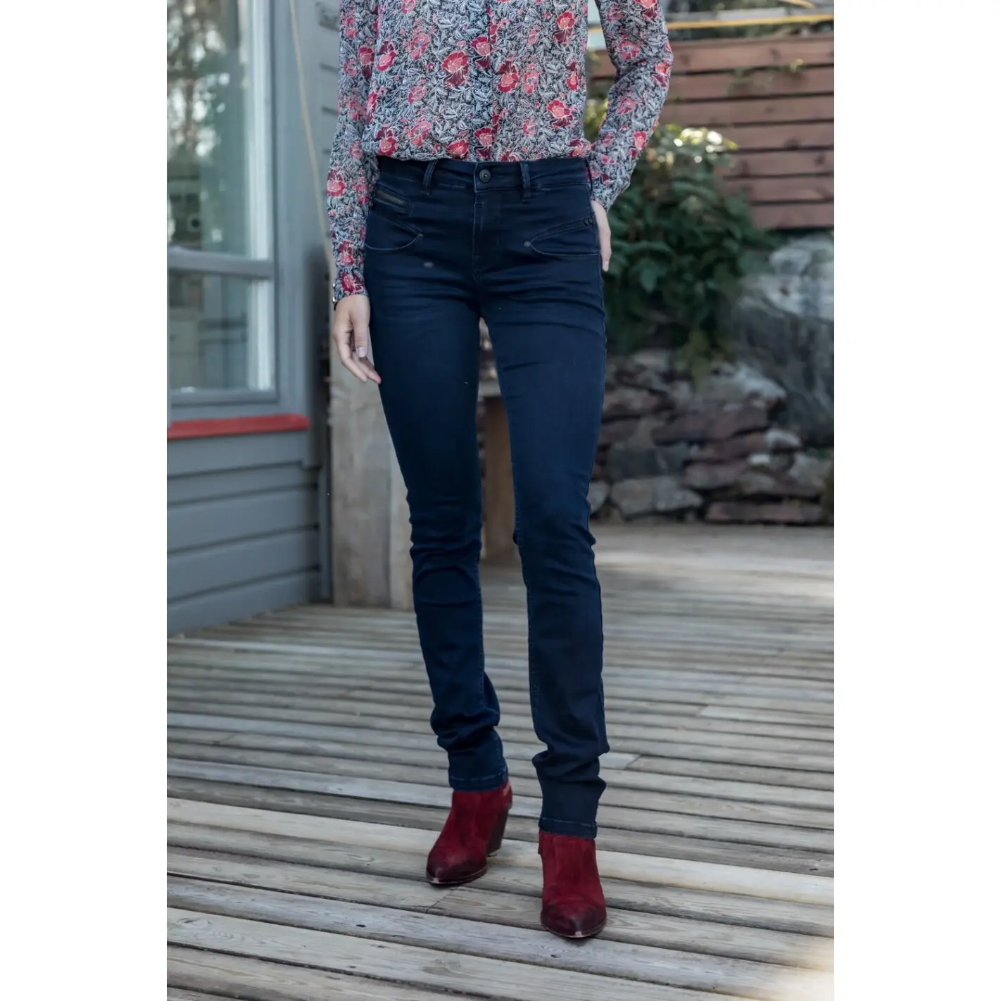 Röhrenjeans Damen Freeman T Porter Alexa High Waist S-SDM