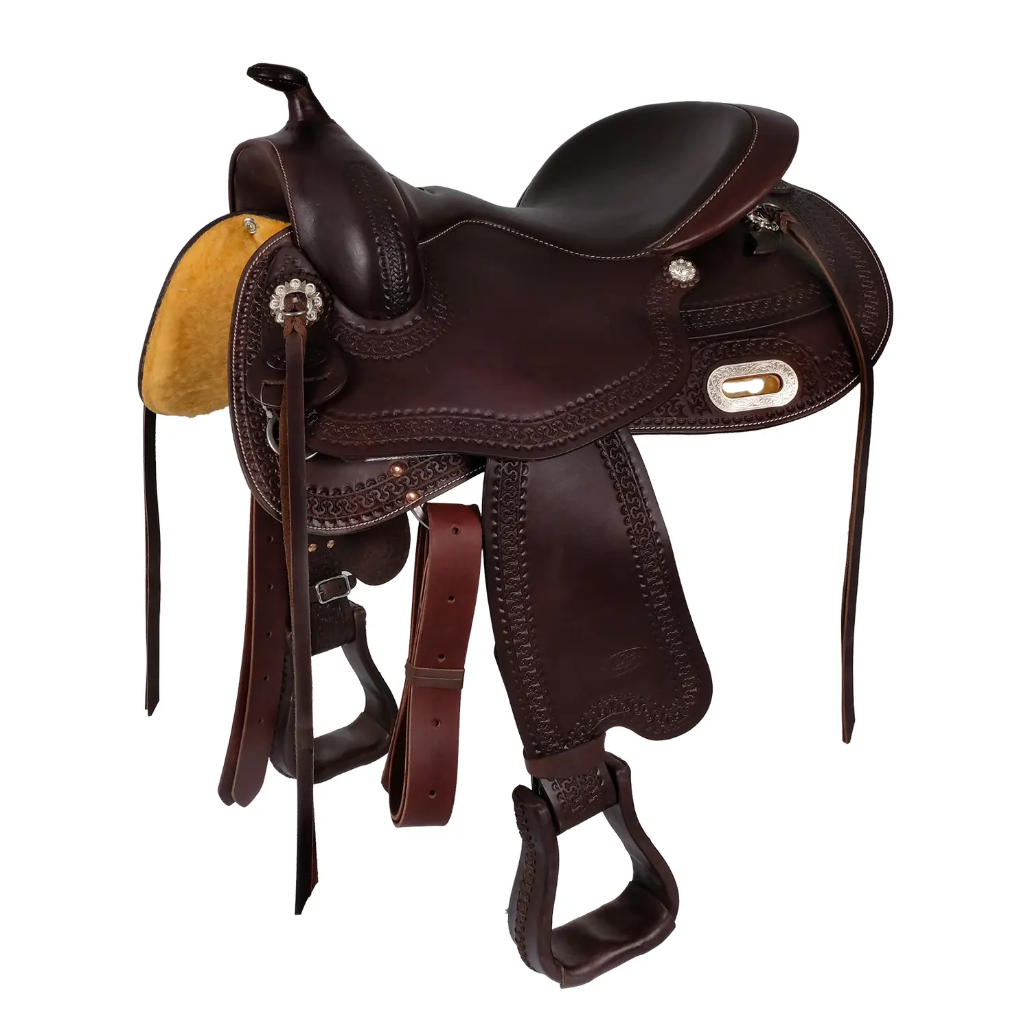 Leather saddle for horse Freemax Reiner