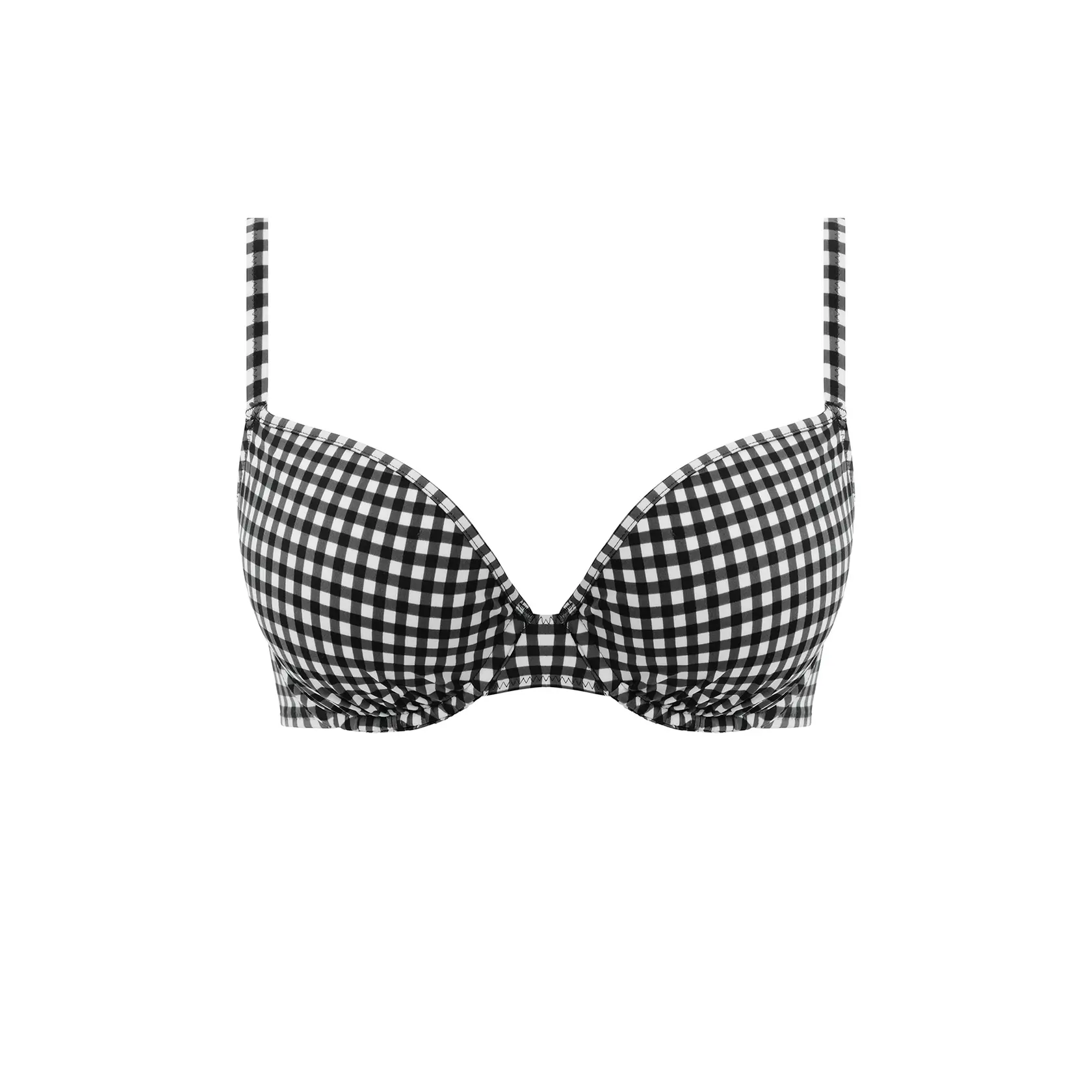 Crop top per costume da bagno modellante con ferretto da donna Freya Check In