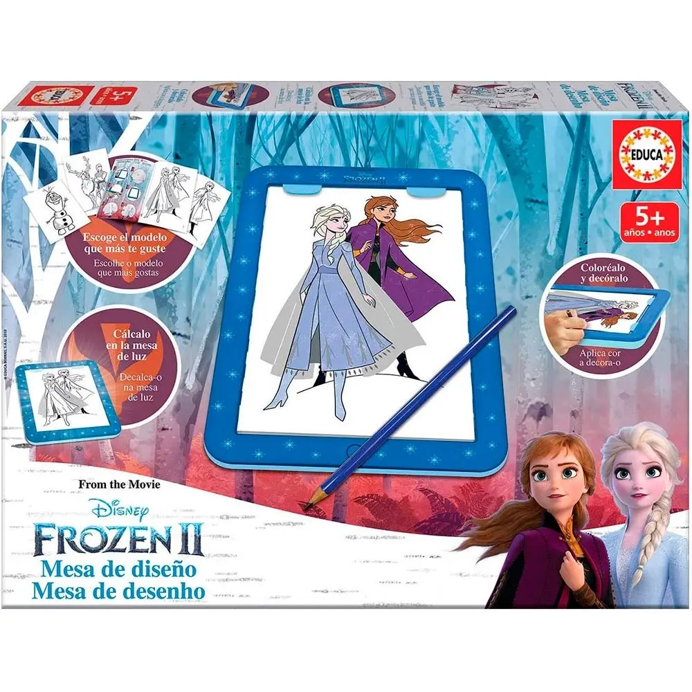 Tablette éducative design avec table lumineuse Frozen