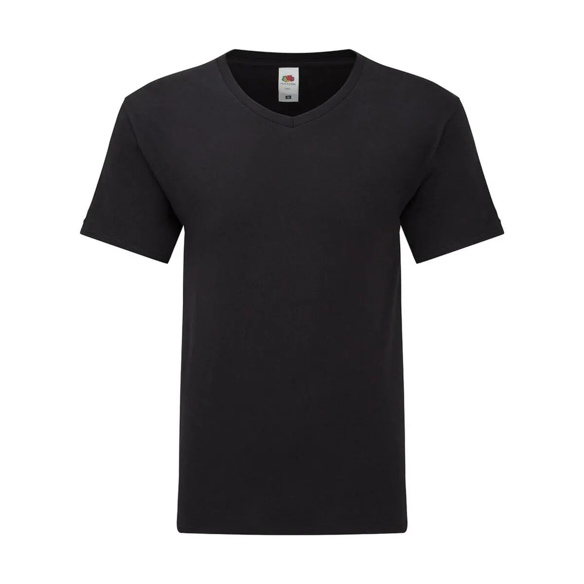 T-Shirt mit V-Ausschnitt aus Baumwolle Fruit of the Loom Iconic 150