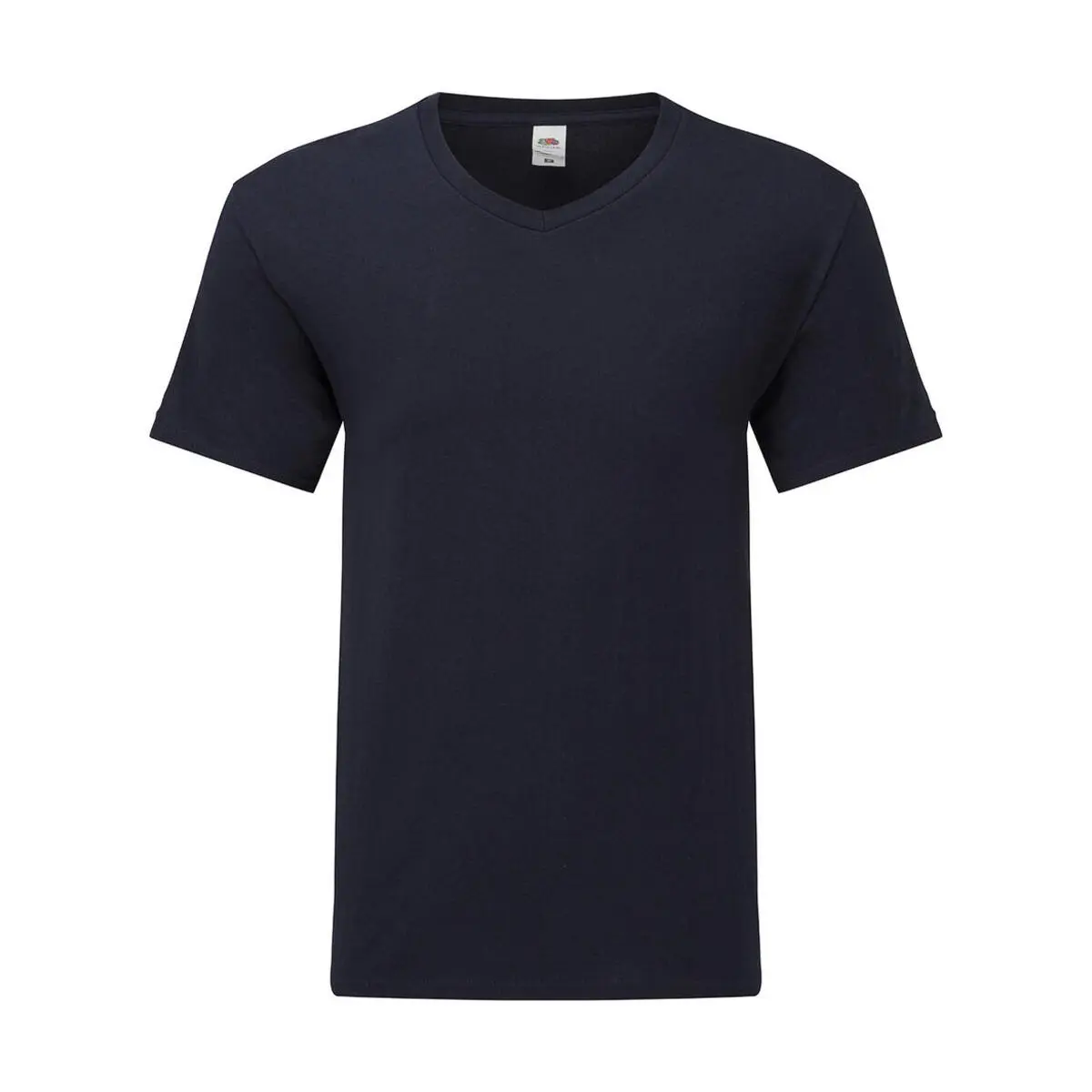 T-Shirt mit V-Ausschnitt aus Baumwolle Fruit of the Loom Iconic 150