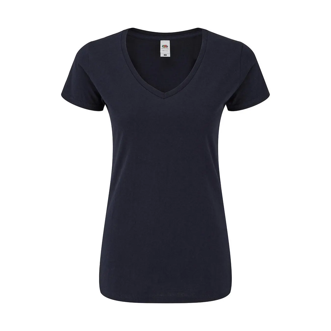 T-shirt da donna con scollo a V Fruit of the Loom Iconic 150