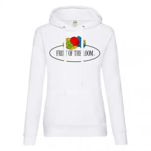 Felpa con cappuccio da donna Fruit of the Loom Vintage Logo Print