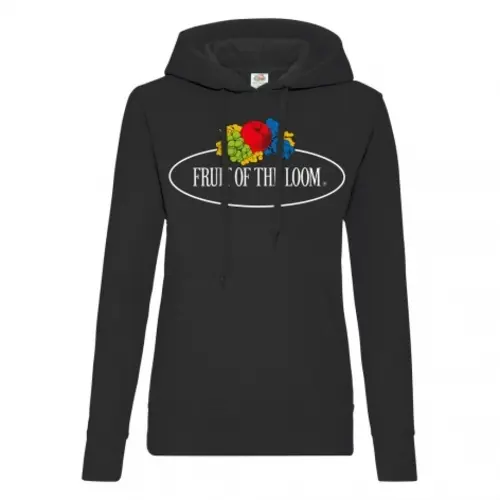 Felpa con cappuccio da donna Fruit of the Loom Vintage Logo Print