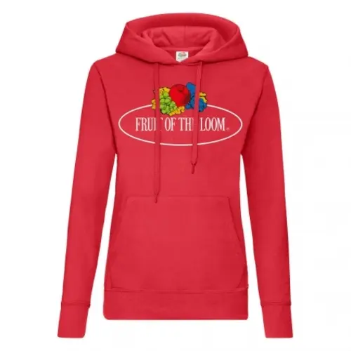 Felpa con cappuccio da donna Fruit of the Loom Vintage Logo Print