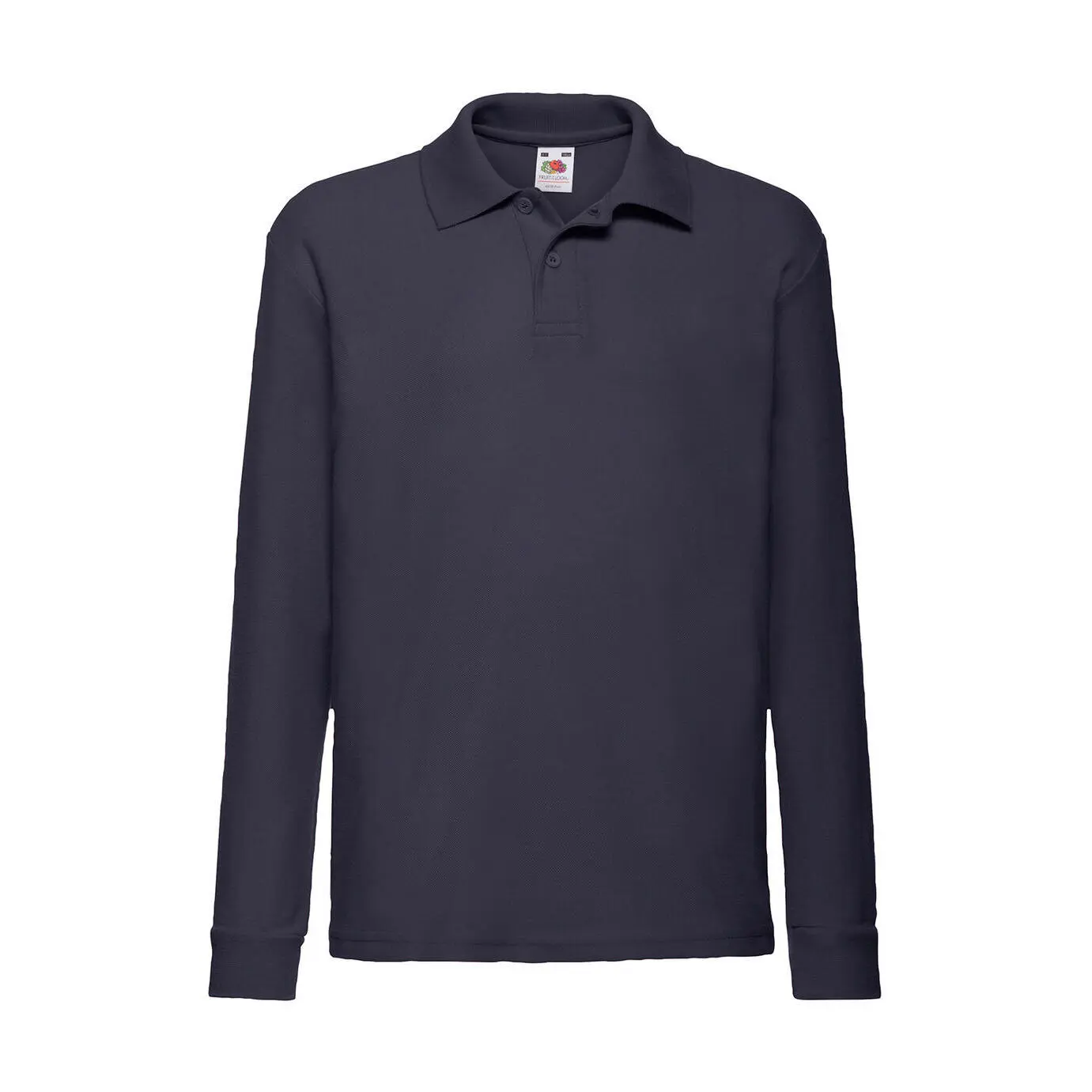 Langarm Polo-Shirt Kind Fruit of the Loom