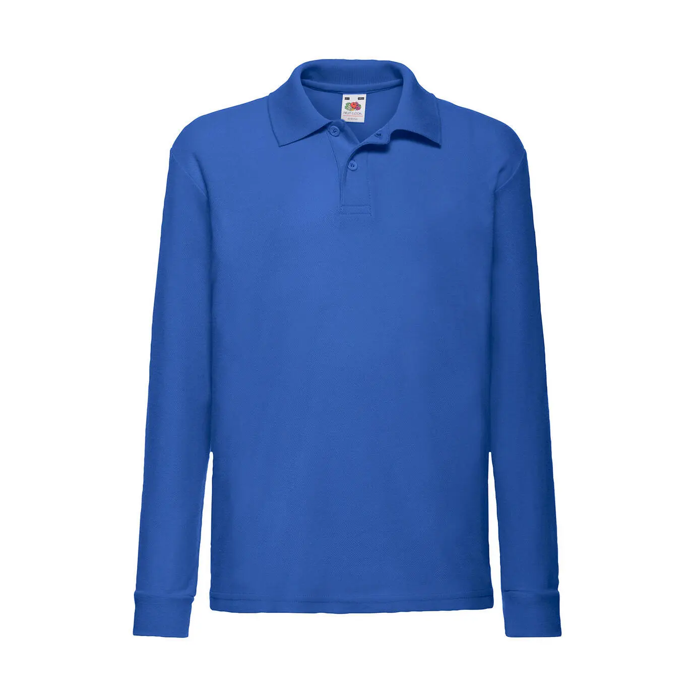Langarm Polo-Shirt Kind Fruit of the Loom
