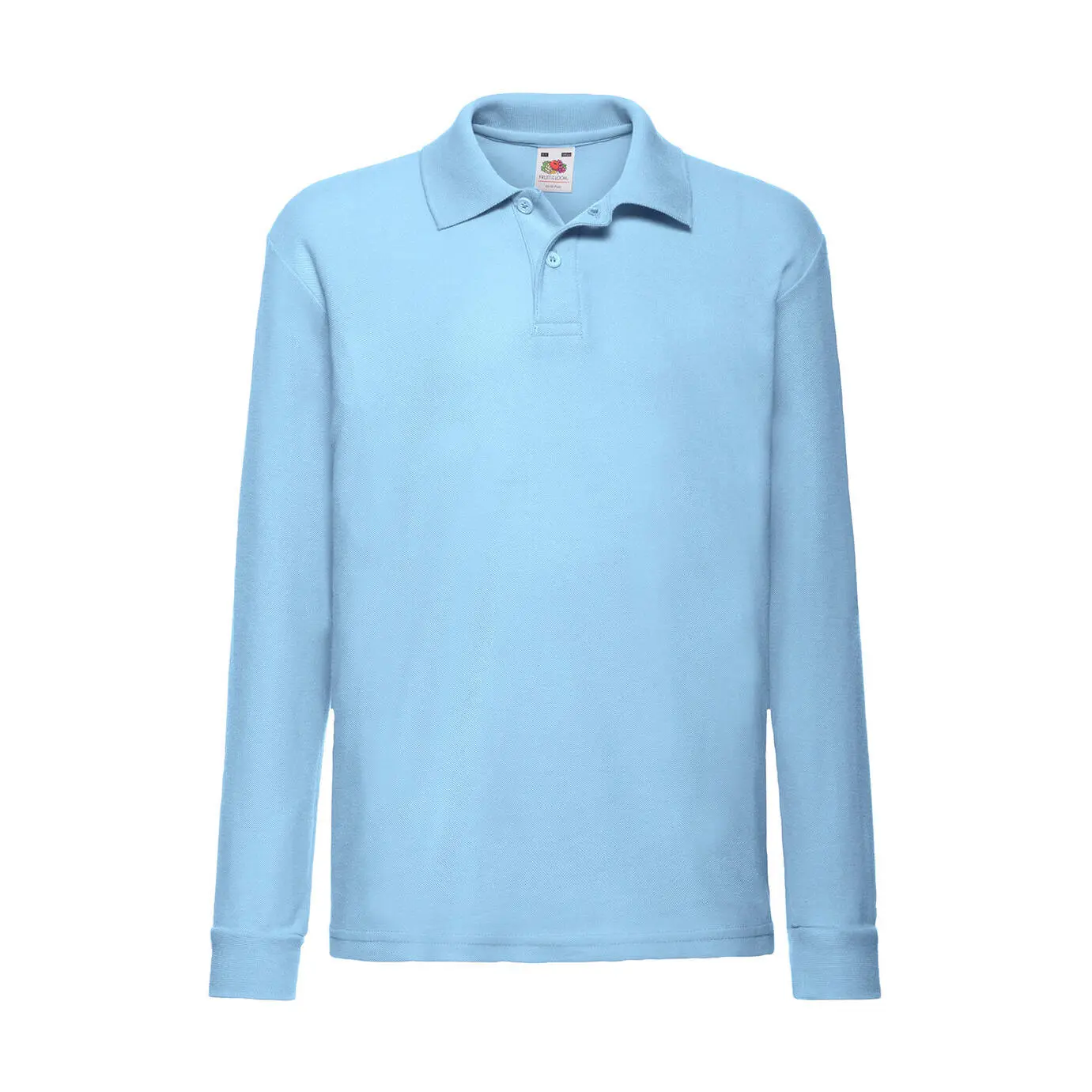 Langarm Polo-Shirt Kind Fruit of the Loom