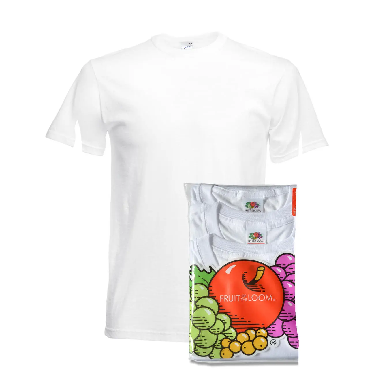 T-Shirt Fruit of the Loom Fruit (x3)