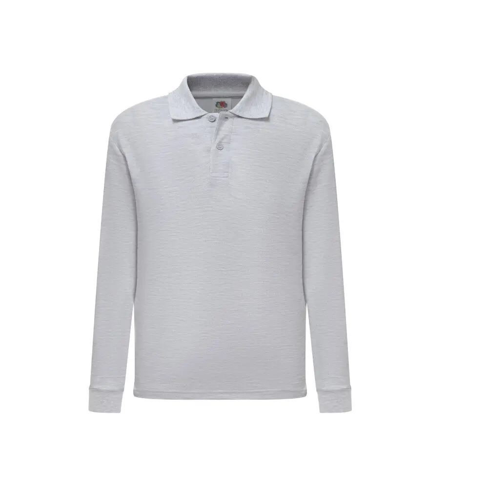 Langarm Polo-Shirt Kind Fruit of the Loom 65/35