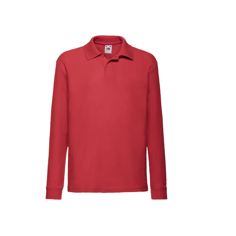 Polo a maniche lunghe per bambini Fruit of the Loom 65/35