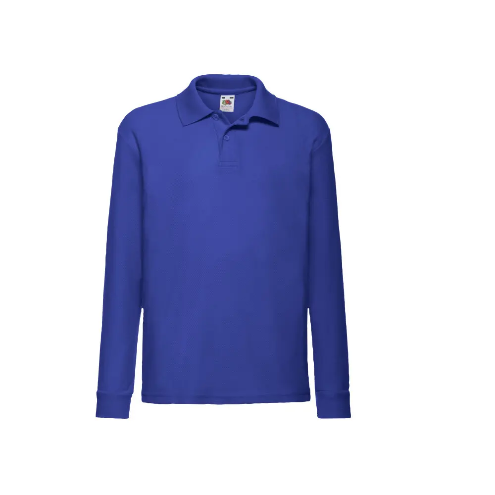 Langarm Polo-Shirt Kind Fruit of the Loom 65/35
