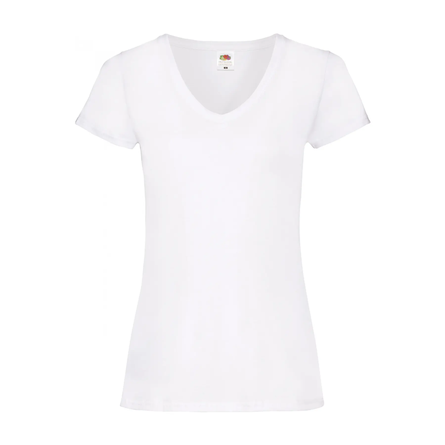 T-Shirt mit V-Ausschnitt, Damen Fruit of the Loom Valuewight 61-398-0