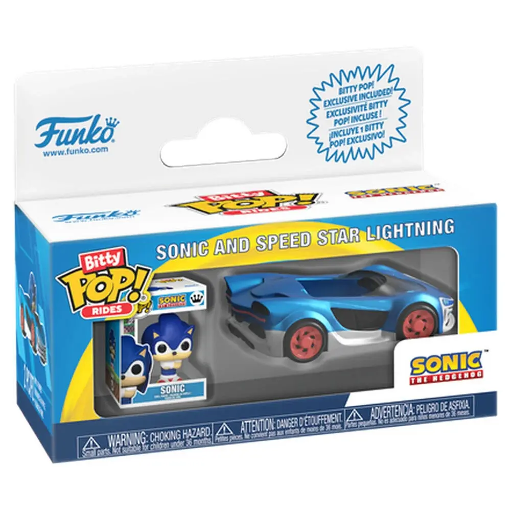 Figurine Funko Bitty POP Ride Sonic The Hedgehog Sonic and Speed Star w/Sonic Lightning