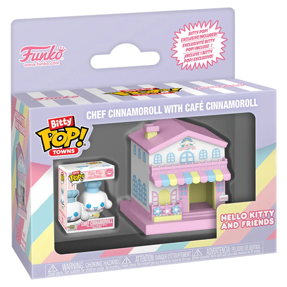 Figurine Funko Bitty POP Town Hello Kitty and Friends Chef Cinnamoroll With Cafe Cinnamoroll