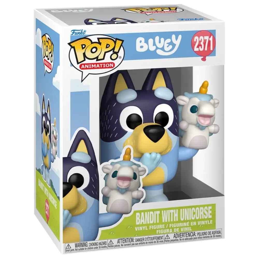Figurine Funko POP Bluey Bandit with Unicourse