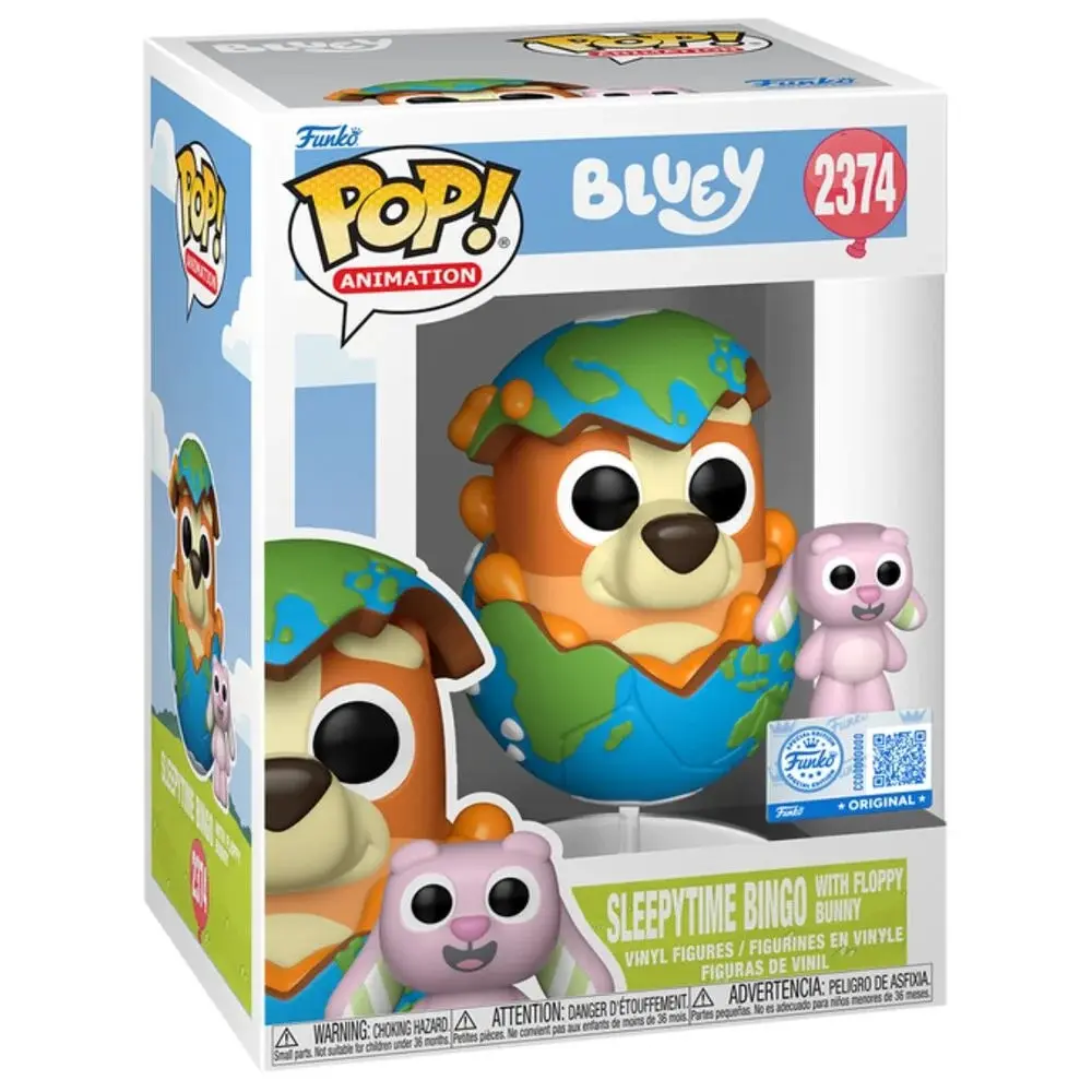 Figurine Funko POP Bluey Bingo with Floppy