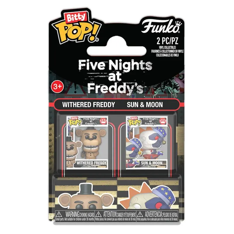 Figurine Funko Bitty POP Five Nights at Freddys Withered Freddy - Sun & Moon (x2)