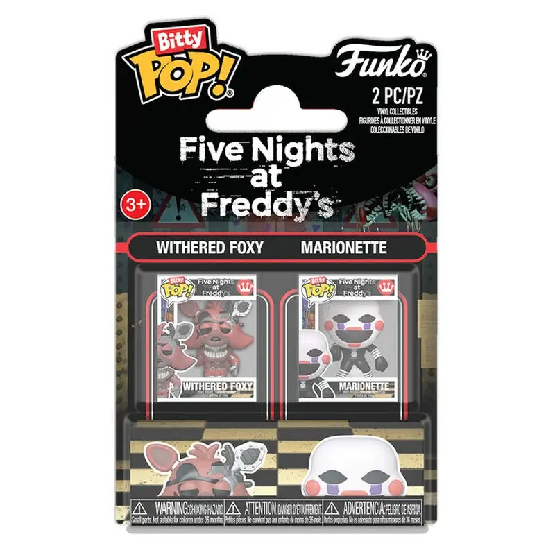 Figurine Funko Bitty POP Five Nights at Freddys Withered Foxy & Marionette (x2)