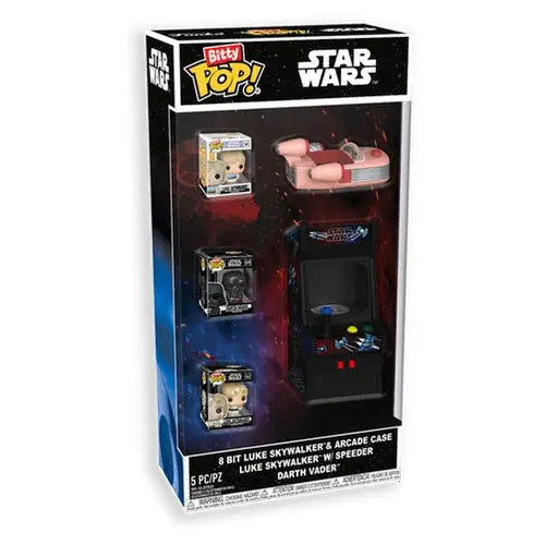 Figurine Funko Bitty POP Star Wars 8 Bit Luke Skywalker & Arcade Case