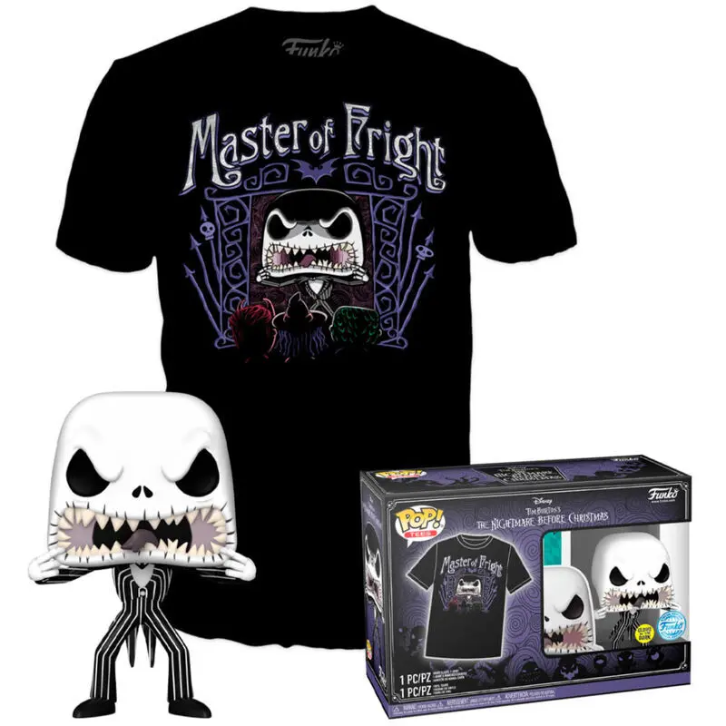 Figurine Funko POP & T-shirt Nightmare Before Christmas Jack Skellington Exclusive Figurine Funko POP & T-shirt Nightmare Before Christmas Jack Skellington Exclusive