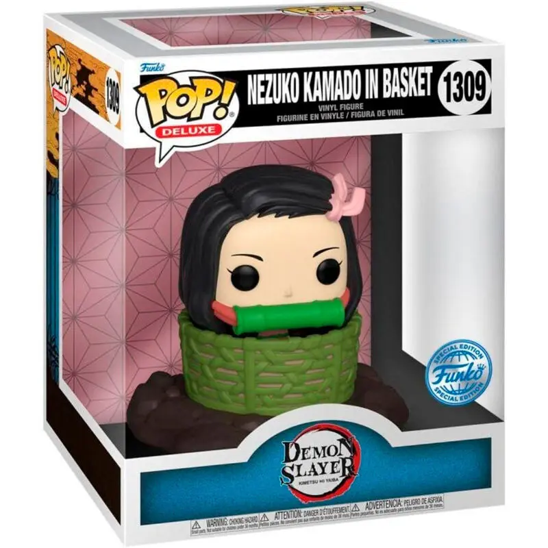 Figurine Funko Pop Deluxe Demon Slayer Kimetsu no Yaiba Nezuko Kamado in Basket Exclusive Figurine Funko Pop Deluxe Demon Slayer Kimetsu no Yaiba Nezuko Kamado in Basket Exclusive
