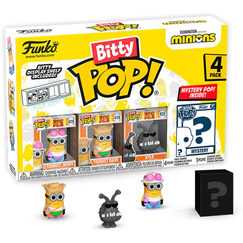 Figurine bitty pop minions series 4 (x4) Funko Blister 4 (x4)