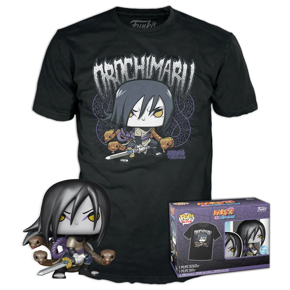 Figurine et t-shirt Funko Pop Naruto Shippuden Orochimaru Figurine et t-shirt Funko Pop Naruto Shippuden Orochimaru