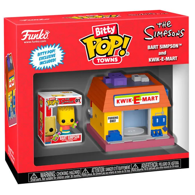 Figurine Stadt Simpsons Bart Simpsons und Kwik-E-Mart Funko (x12)
