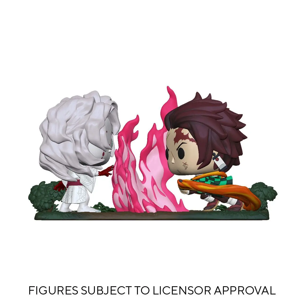 2er-Set Actionfiguren - tanjiro vs. rui vynil Funko Demon Slayer POP Moment